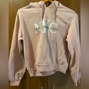 Women’s H&M Dusty Pink NYC Hoodie (size XS)